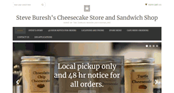 Desktop Screenshot of cheesecakestoreonline.com